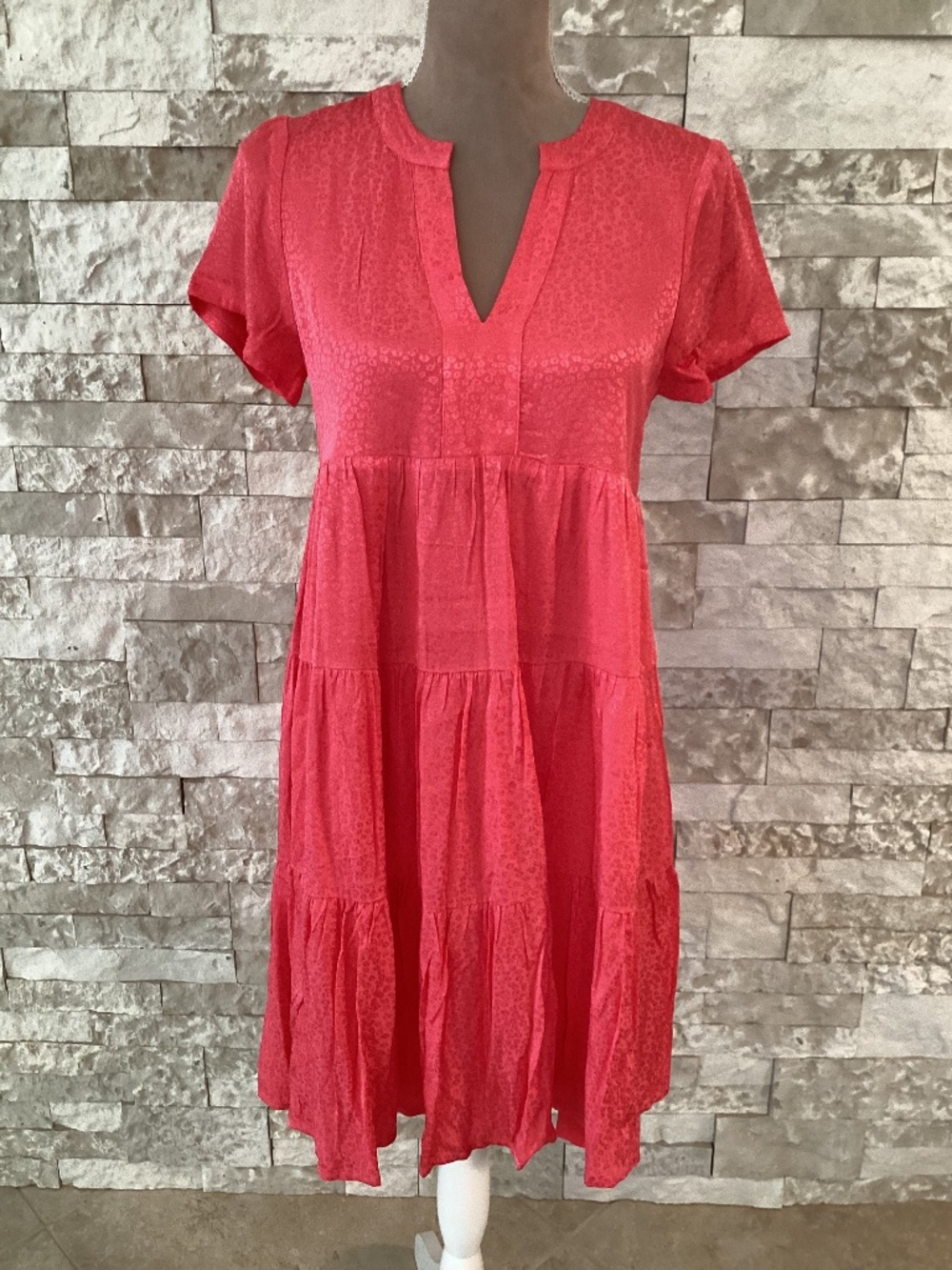 Maeve by Anthropologie Sacha Jacquard Tiered Tunic Dress